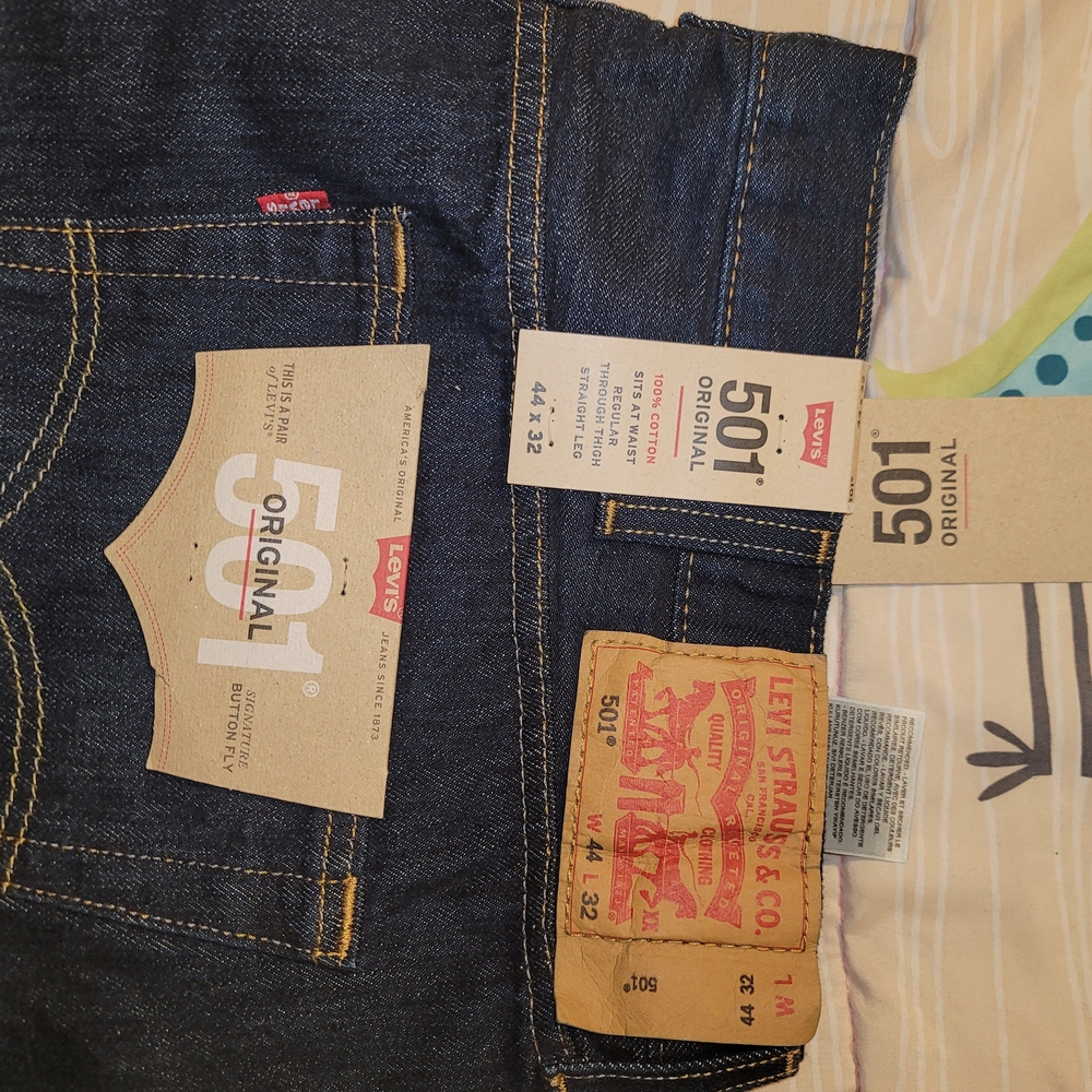 Levi's 501 Original Straight Men's Jeans - Dark Denim Blue